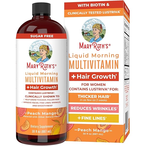 Maryruth's Multivitamínico Líquido + Crecimiento Del Cabello